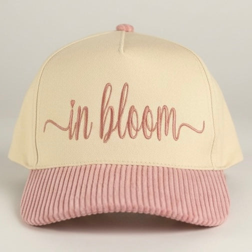 Custom Corduroy Bill Embroidered Cap