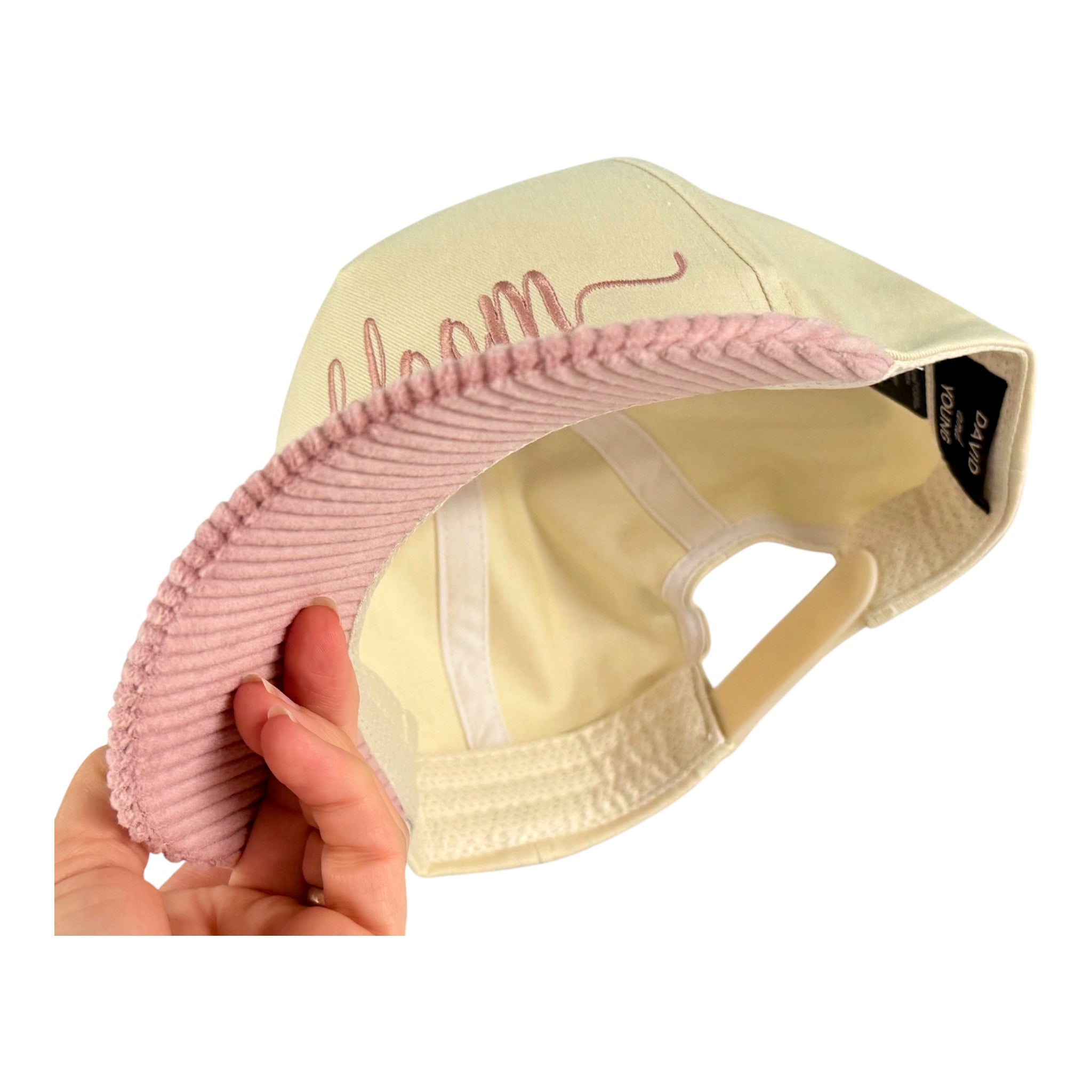 Custom Corduroy Bill Embroidered Cap