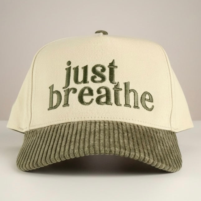 Custom Corduroy Bill Embroidered Cap