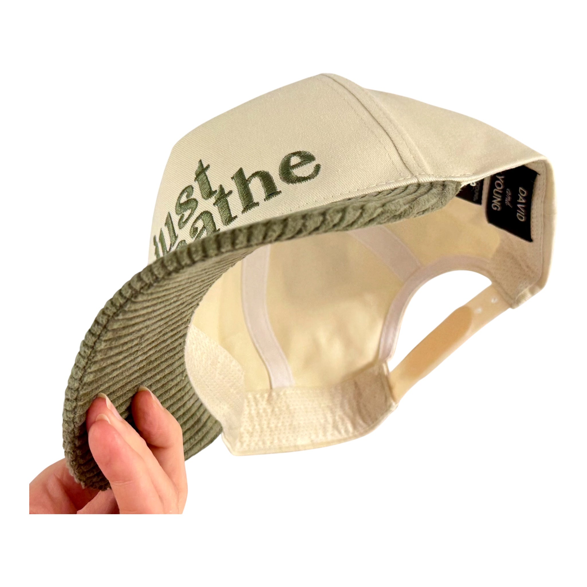 Custom Corduroy Bill Embroidered Cap