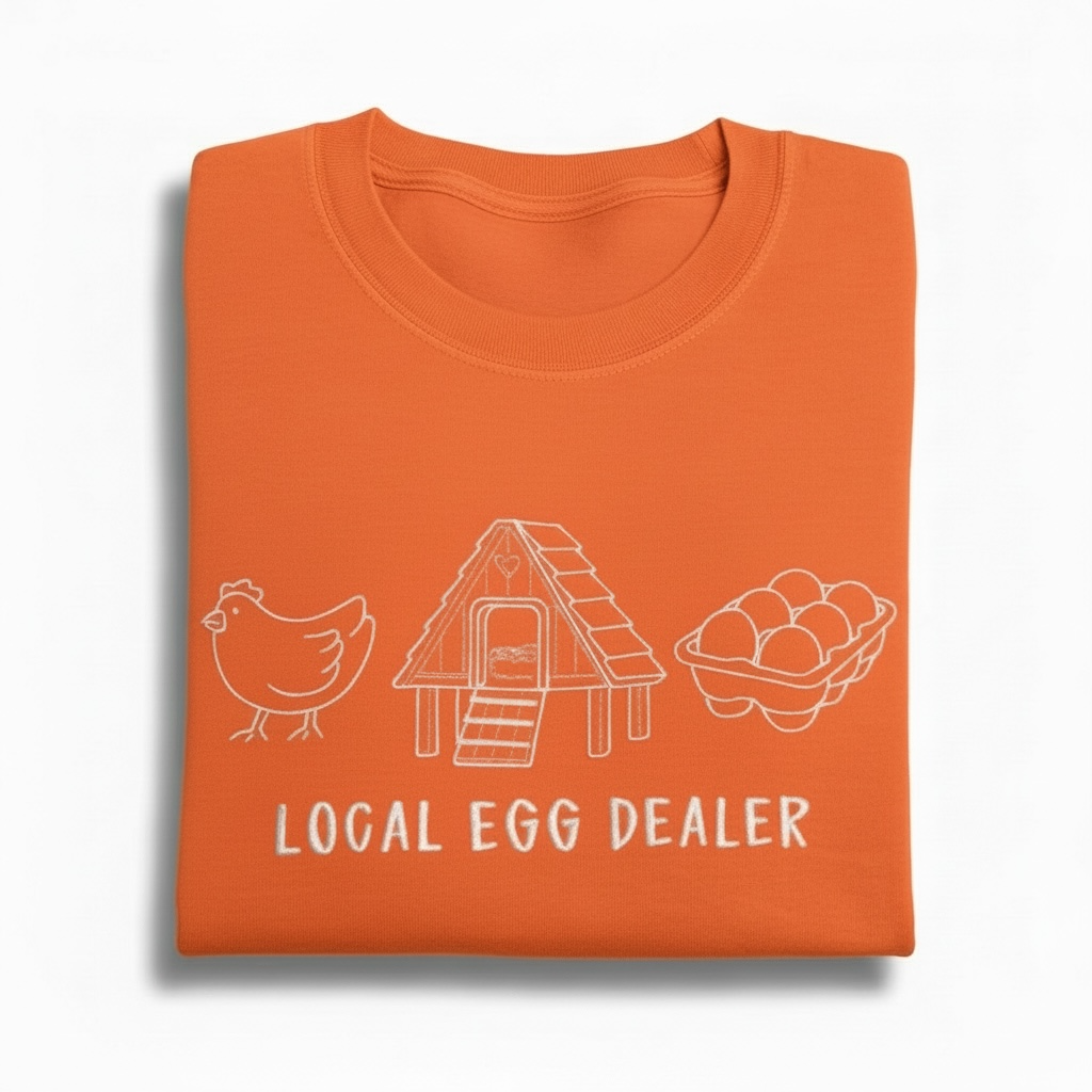 Local Egg Dealer Embroidered Shirt