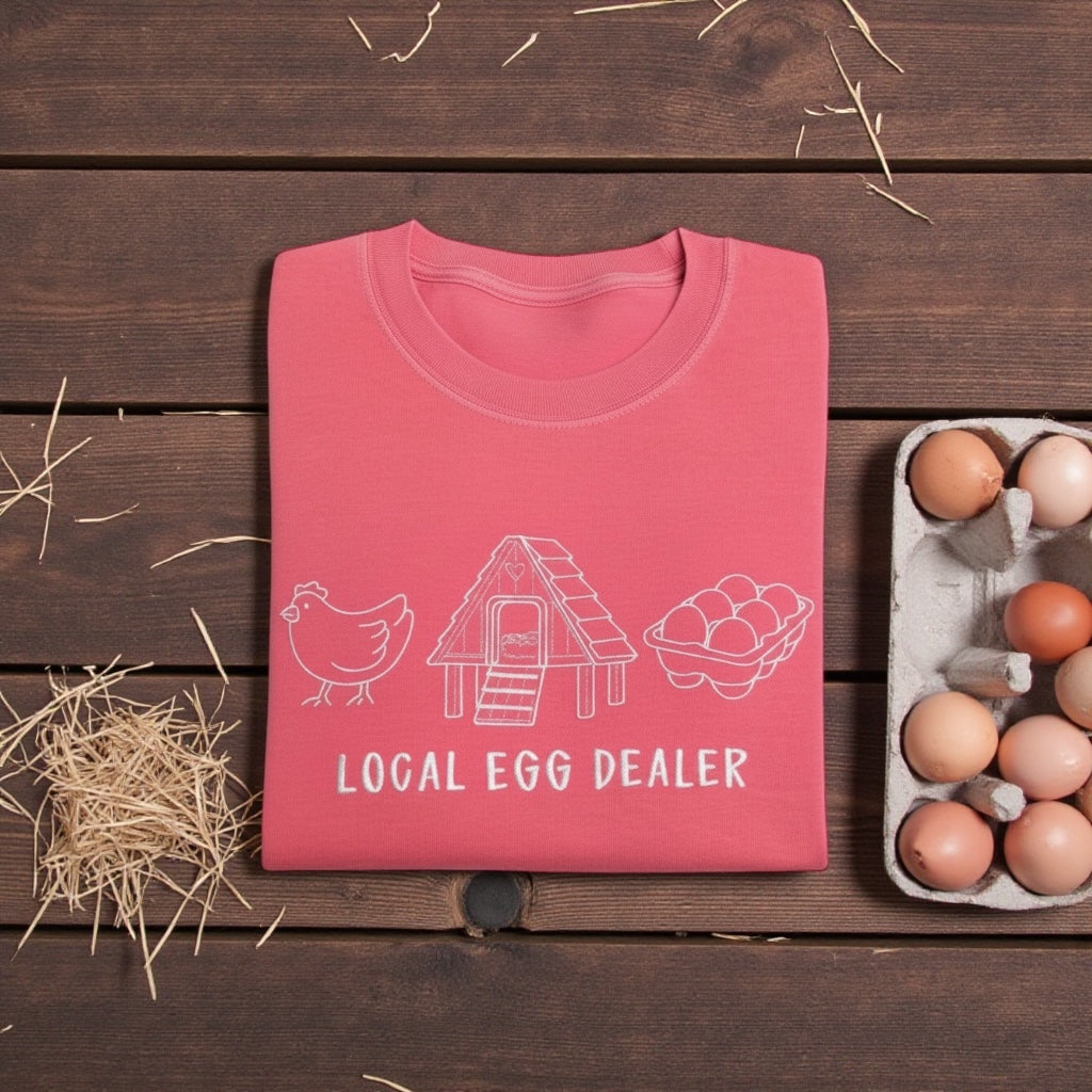 Local Egg Dealer Embroidered Shirt