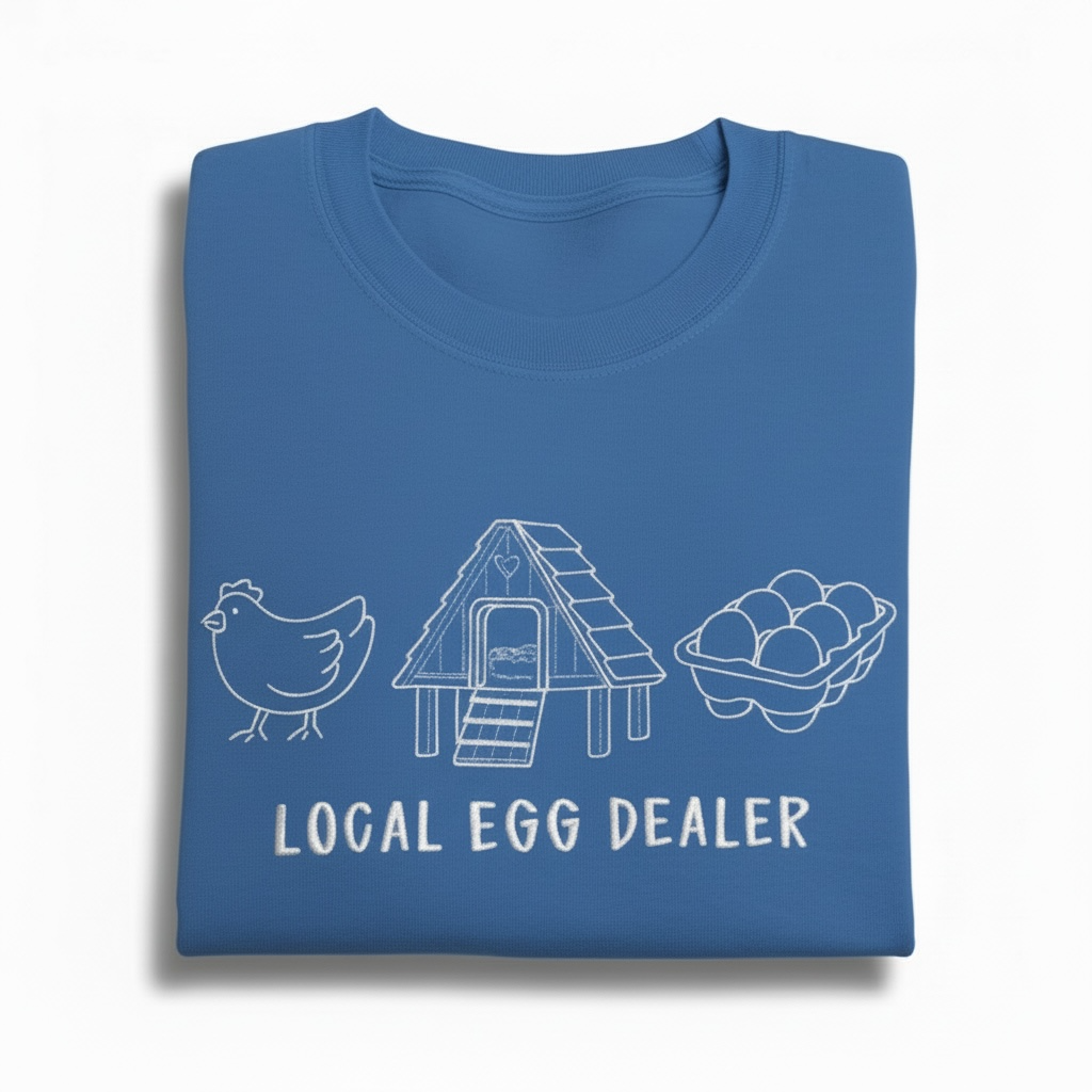 Local Egg Dealer Embroidered Shirt