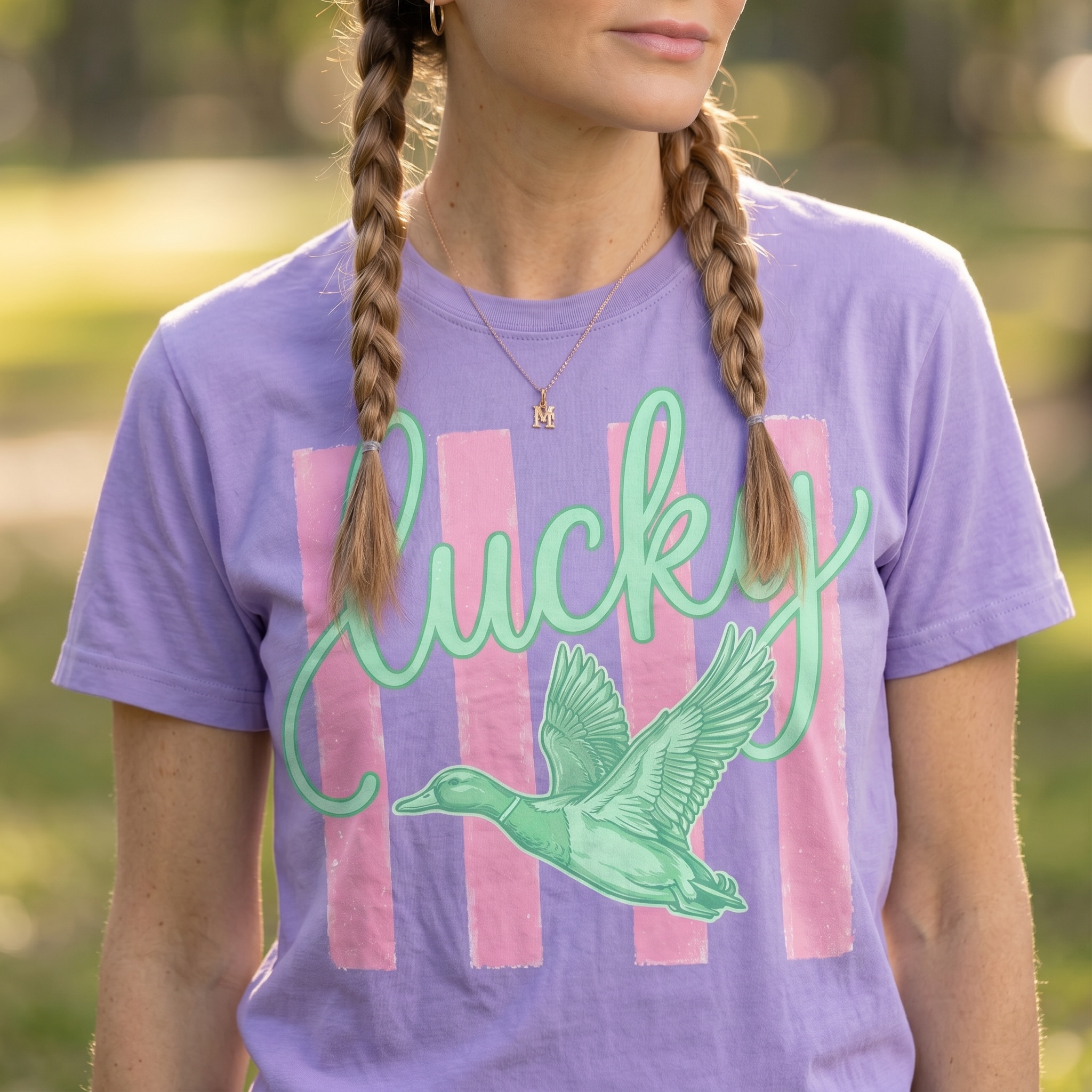 Lucky Duck Comfort Colors Graphic Tee