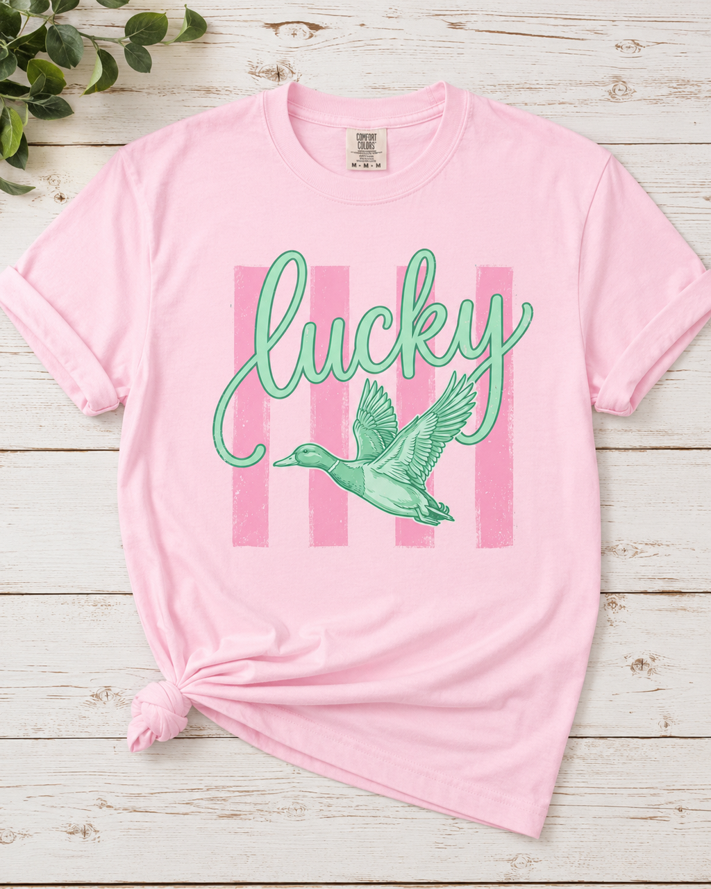Lucky Duck Comfort Colors Graphic Tee