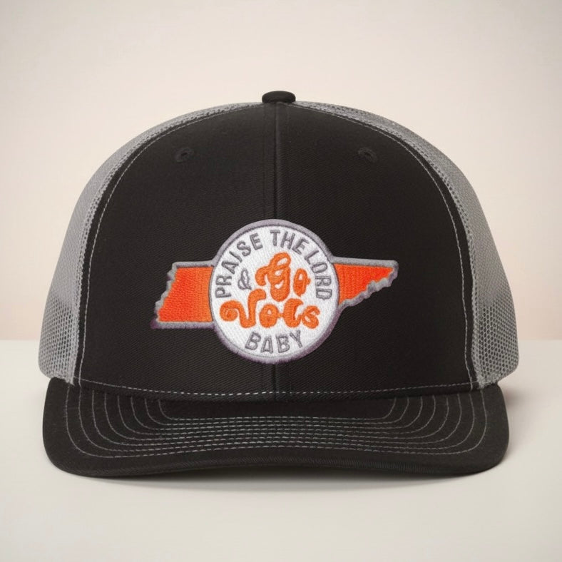 Praise the Lord and Go Vols Baby Trucker Cap
