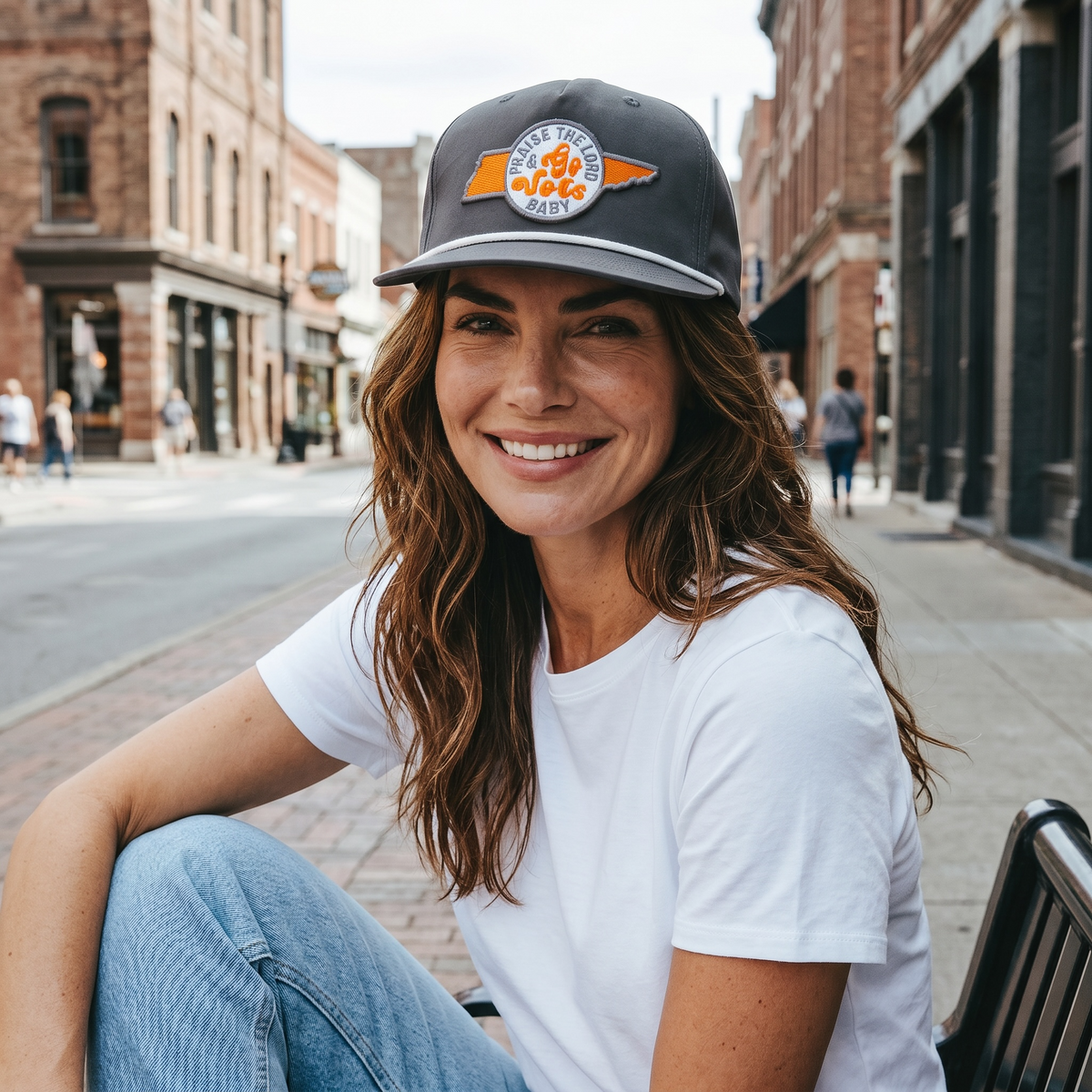 Praise the Lord and Go Vols Baby Rope Cap