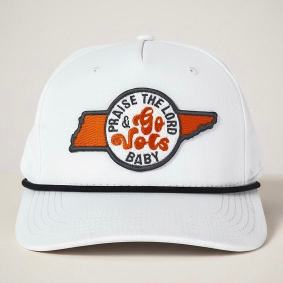 Praise the Lord and Go Vols Baby Rope Cap