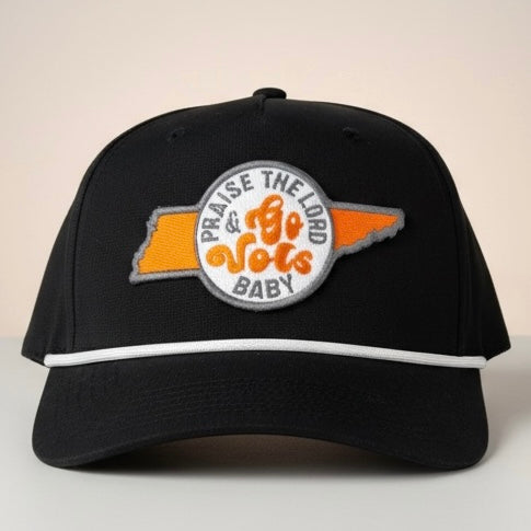 Praise the Lord and Go Vols Baby Rope Cap
