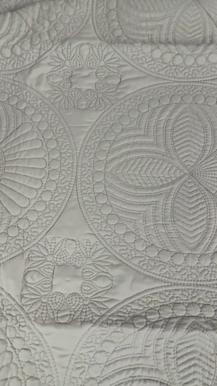 Personalized Baby Girl Heirloom Quilt Birth Announcement | Custom Name & Stats