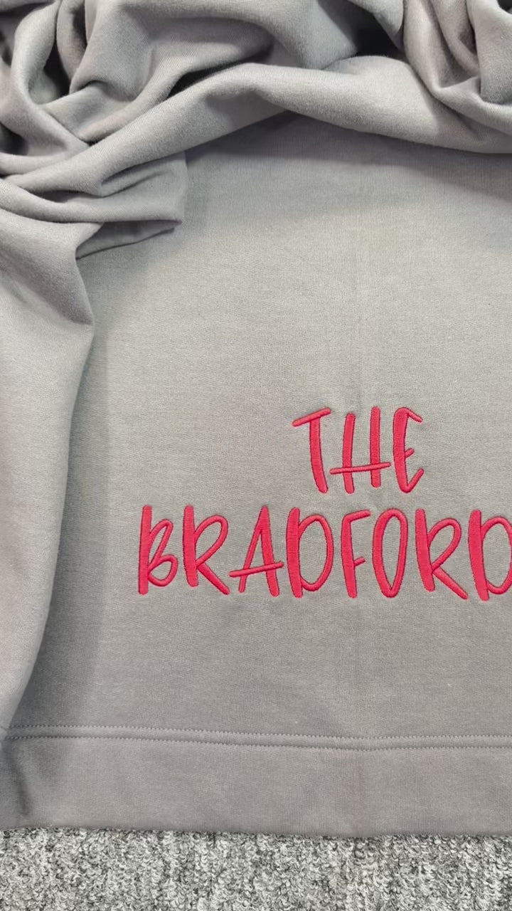 Personalized Stadium Blanket | Custom Embroidered Name Throw