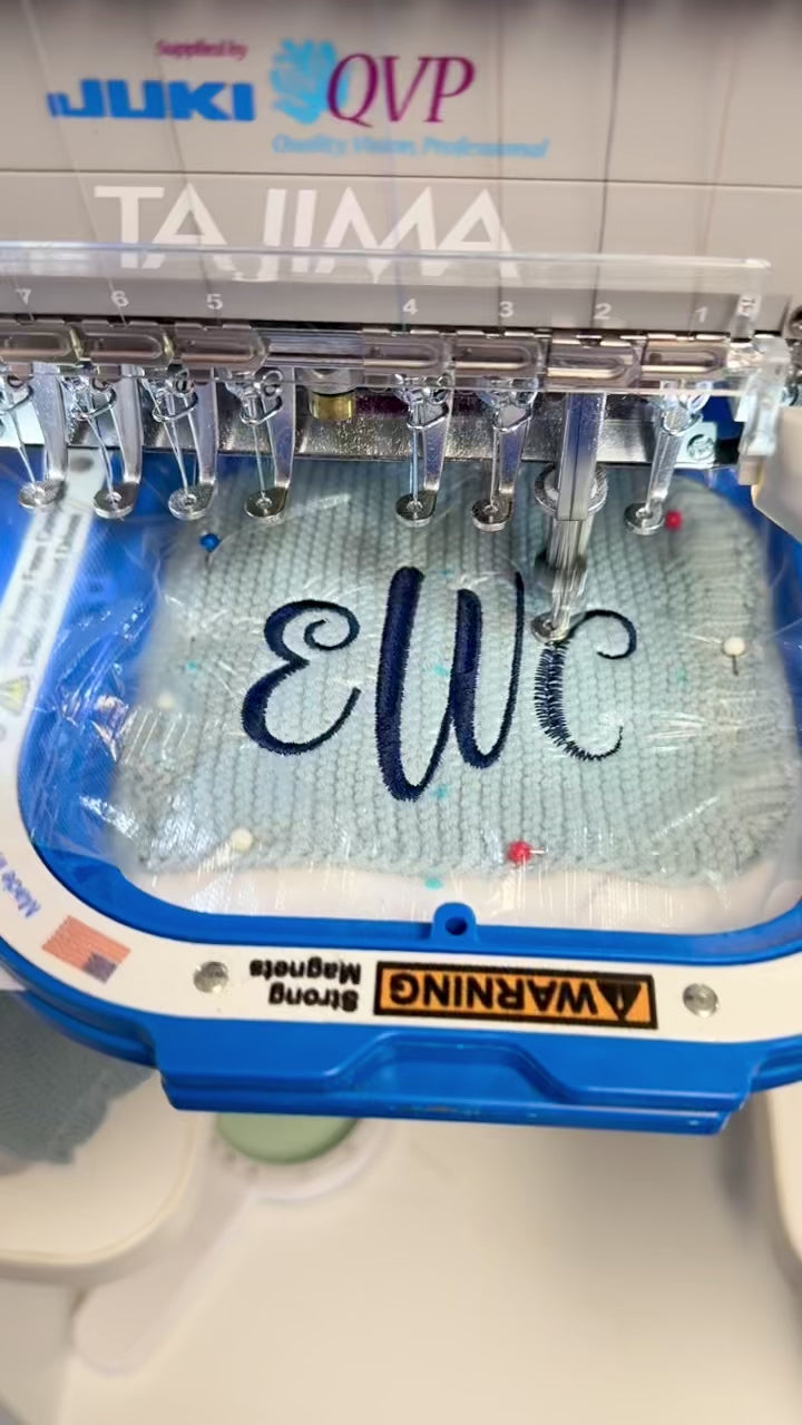 Personalized Knit Bunny Lovey Heirloom Baby Shower Gift