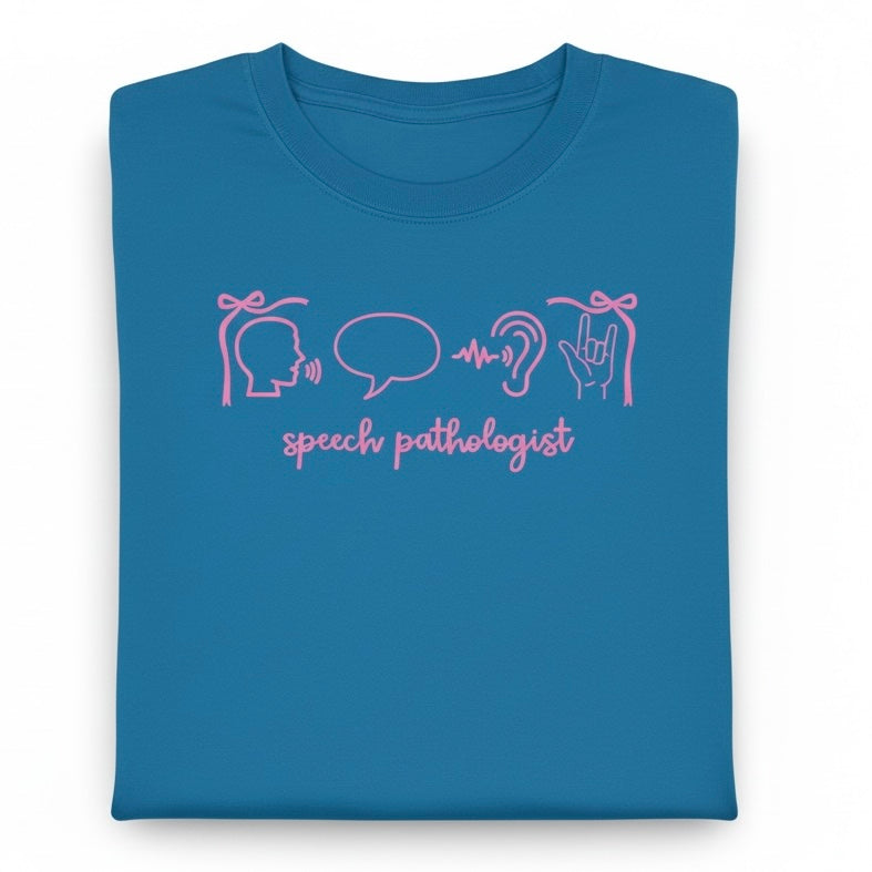 speech pathologist embroidered shirt royal Caribbean