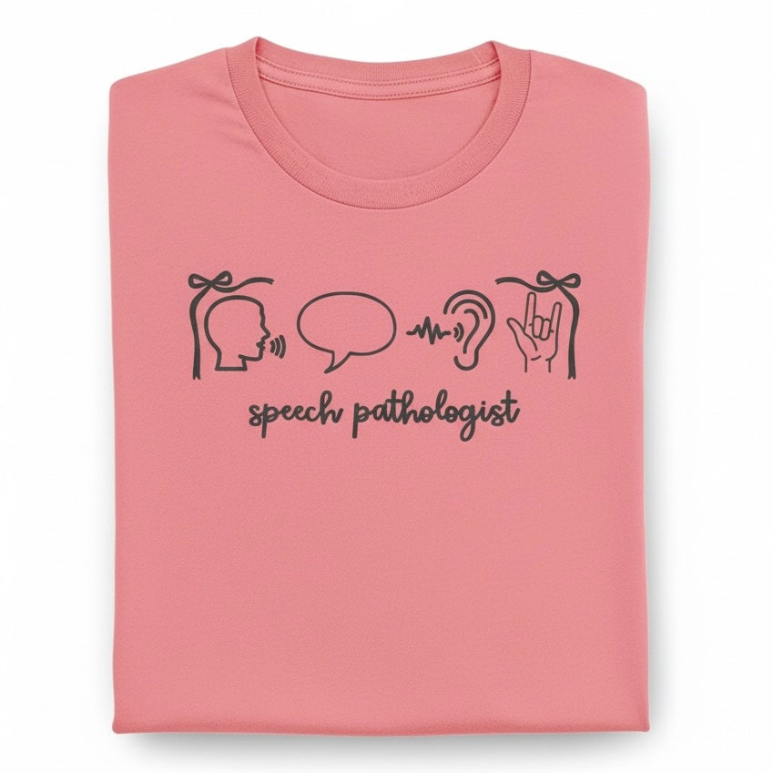 Speech Pathologist Shirt Embroidered Medical Profession Tee