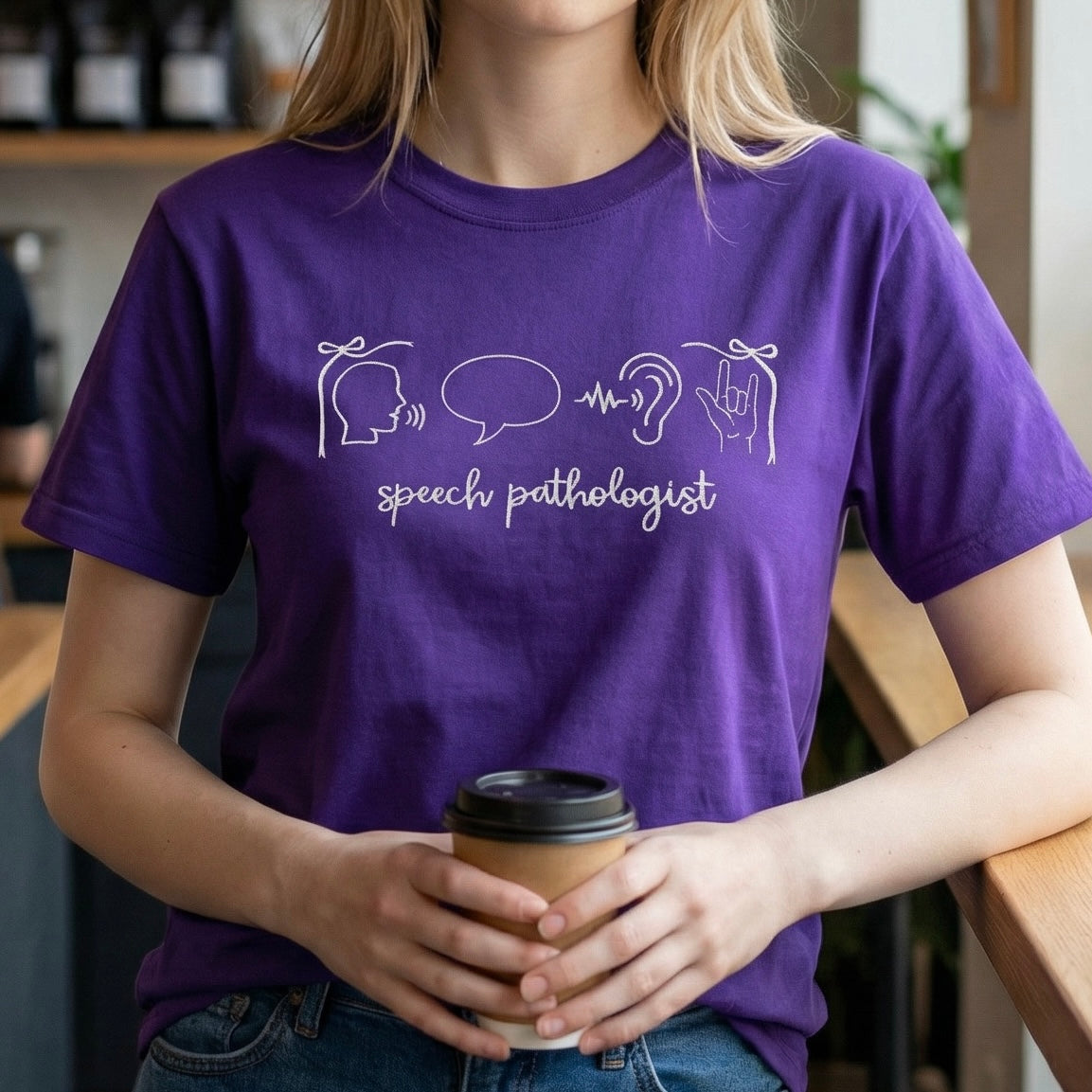Speech Pathologist Shirt Embroidered Medical Profession Tee
