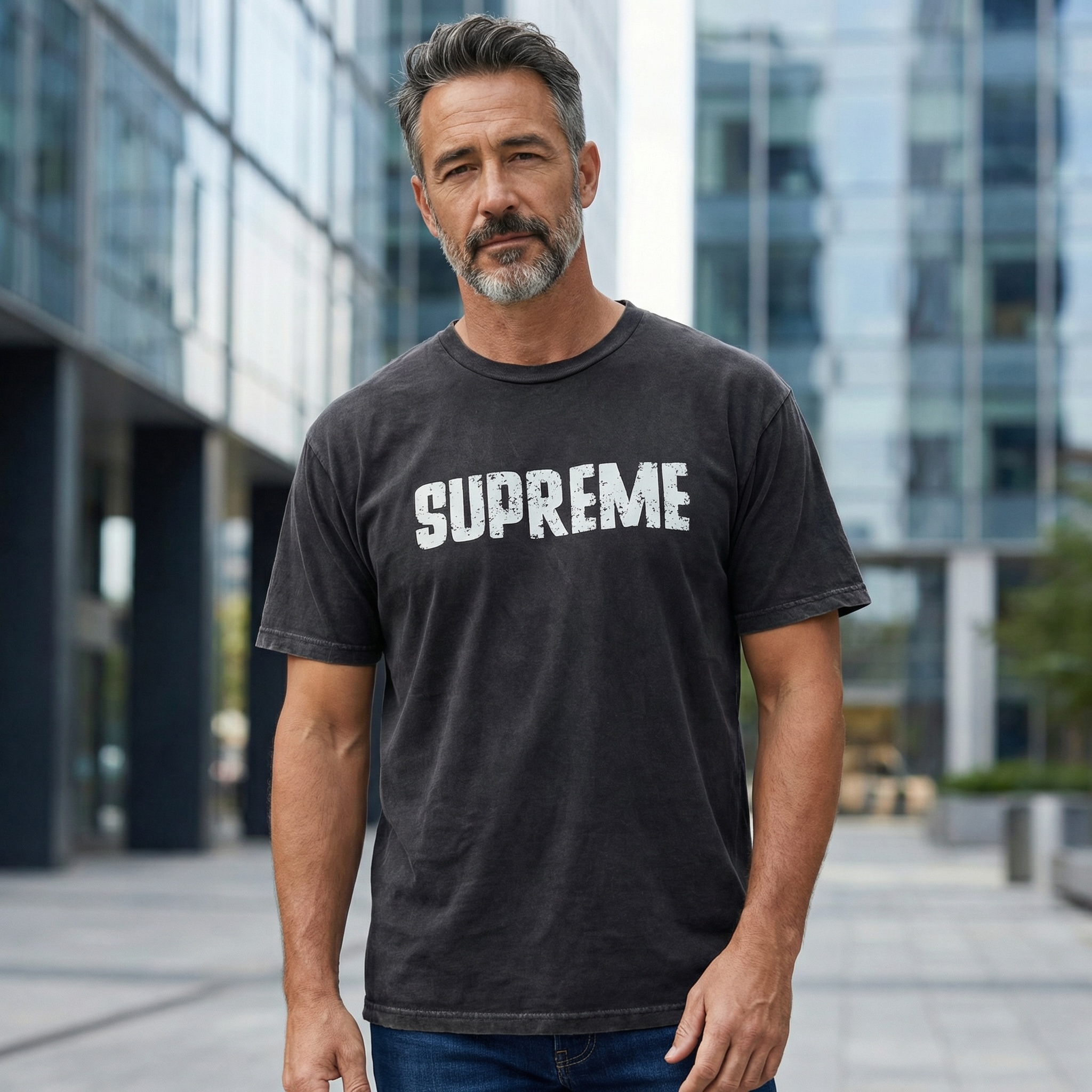 SUPREME Graphic Tee Faith Based Christian Vintage Shirt Grunge Style Tee