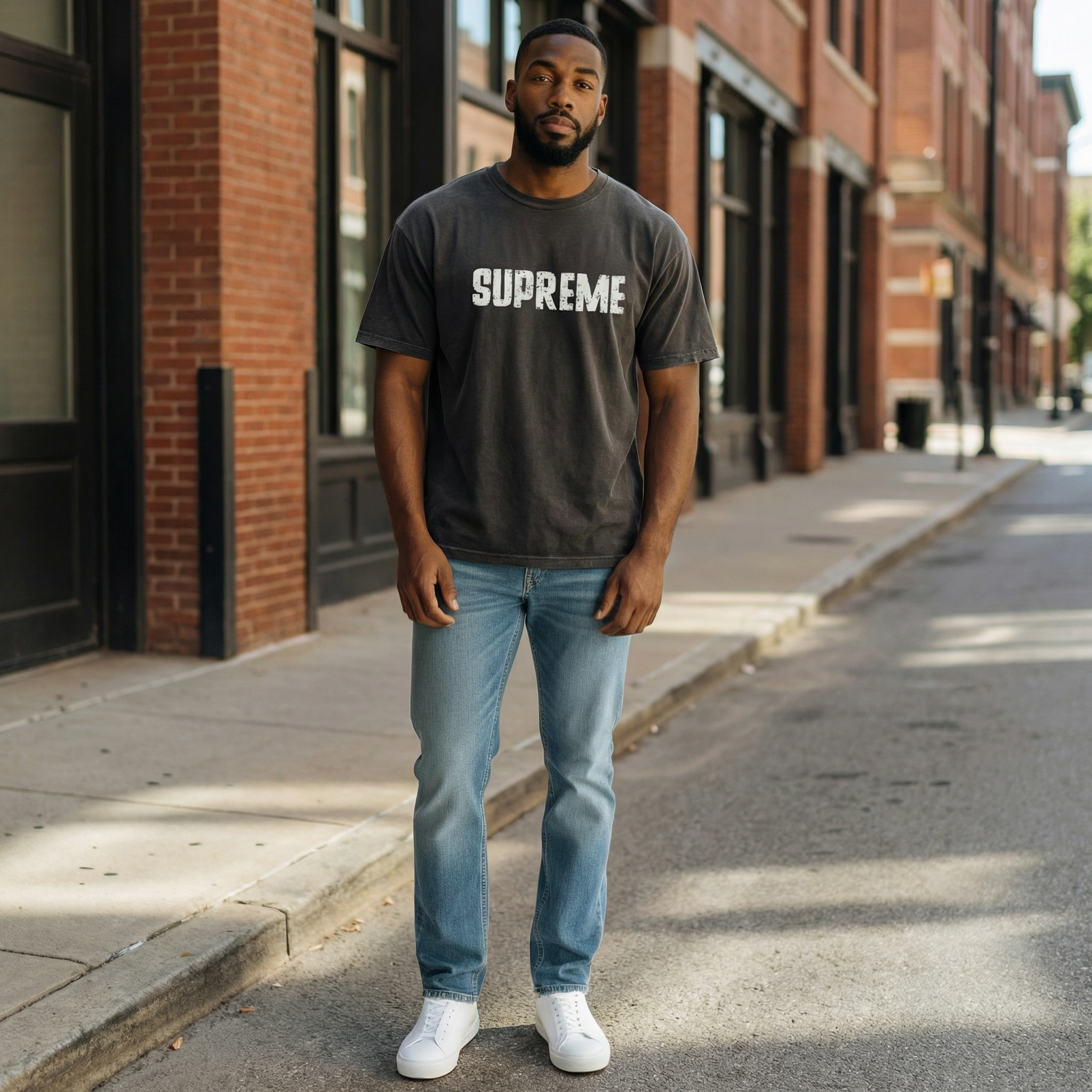 SUPREME Graphic Tee Faith Based Christian Vintage Shirt Grunge Style Tee