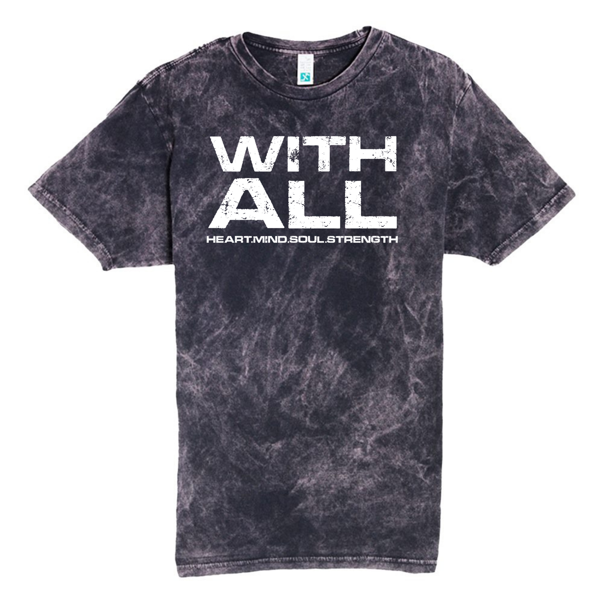 WITH ALL Heart. Mind. Soul. Strength. Grunge Graphic Tee